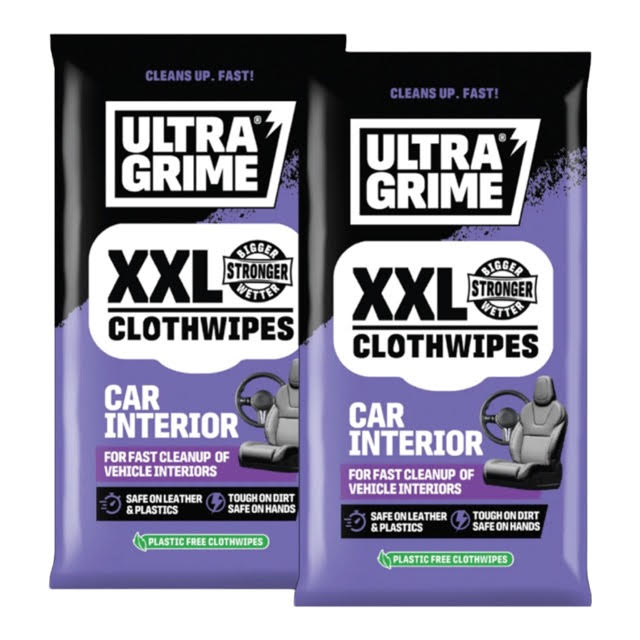 Ultra Grime Car Interior Wipes XXL - 2 PACK