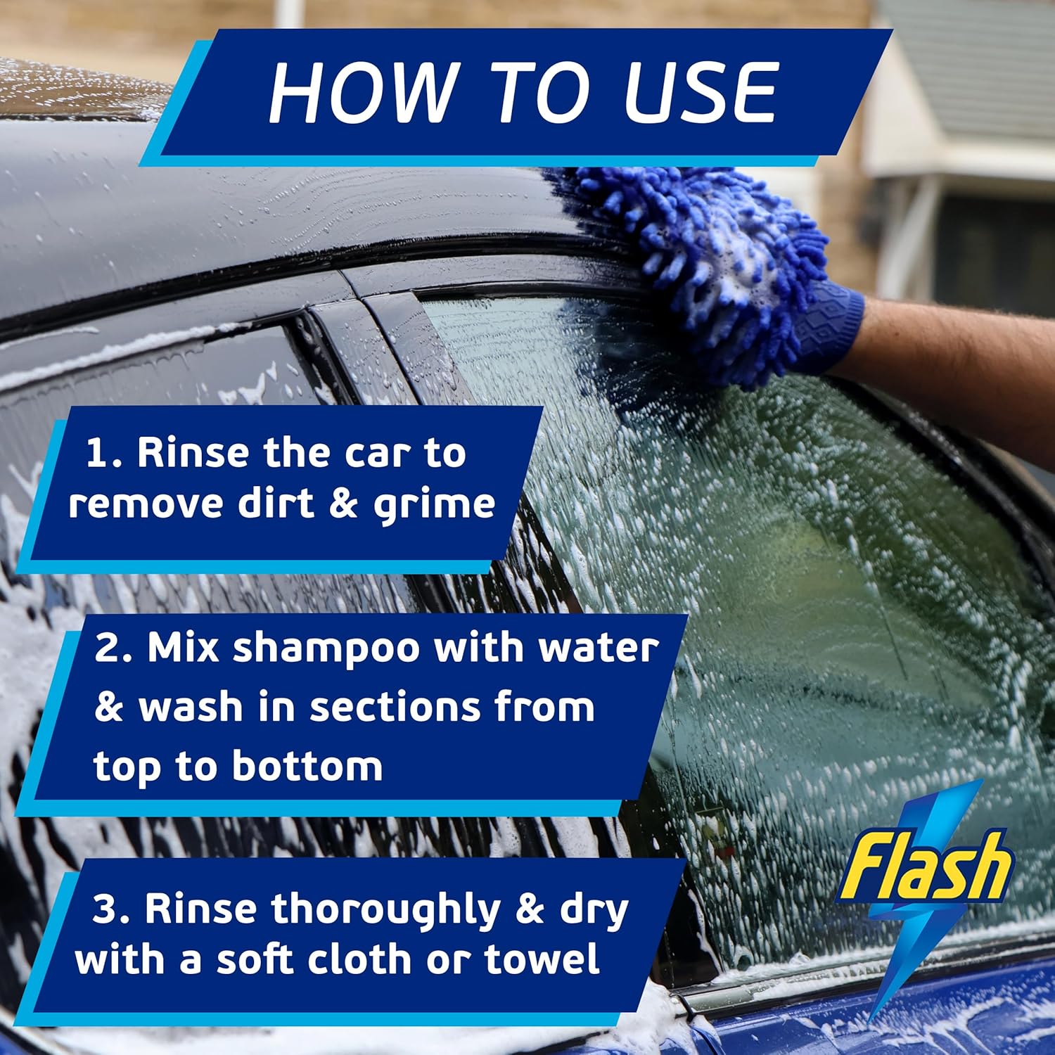 Flash Car Shamoo 500ml