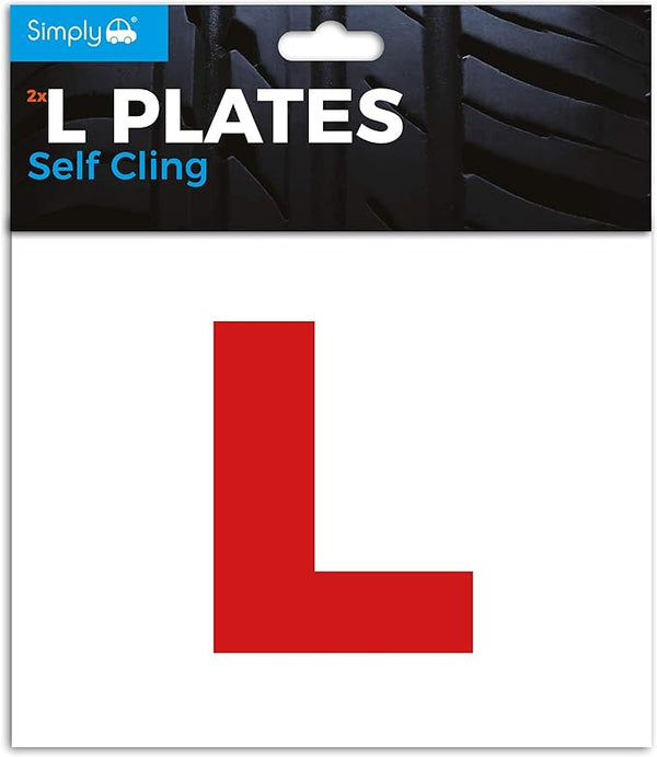 L-Plates - 1 Pair - Self-Cling Interior Plates