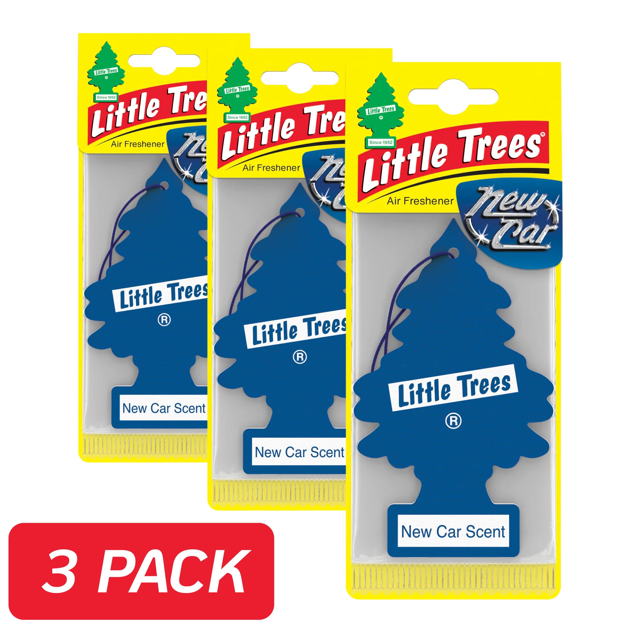 Little Tree Air Freshener 3 Pack - New Car