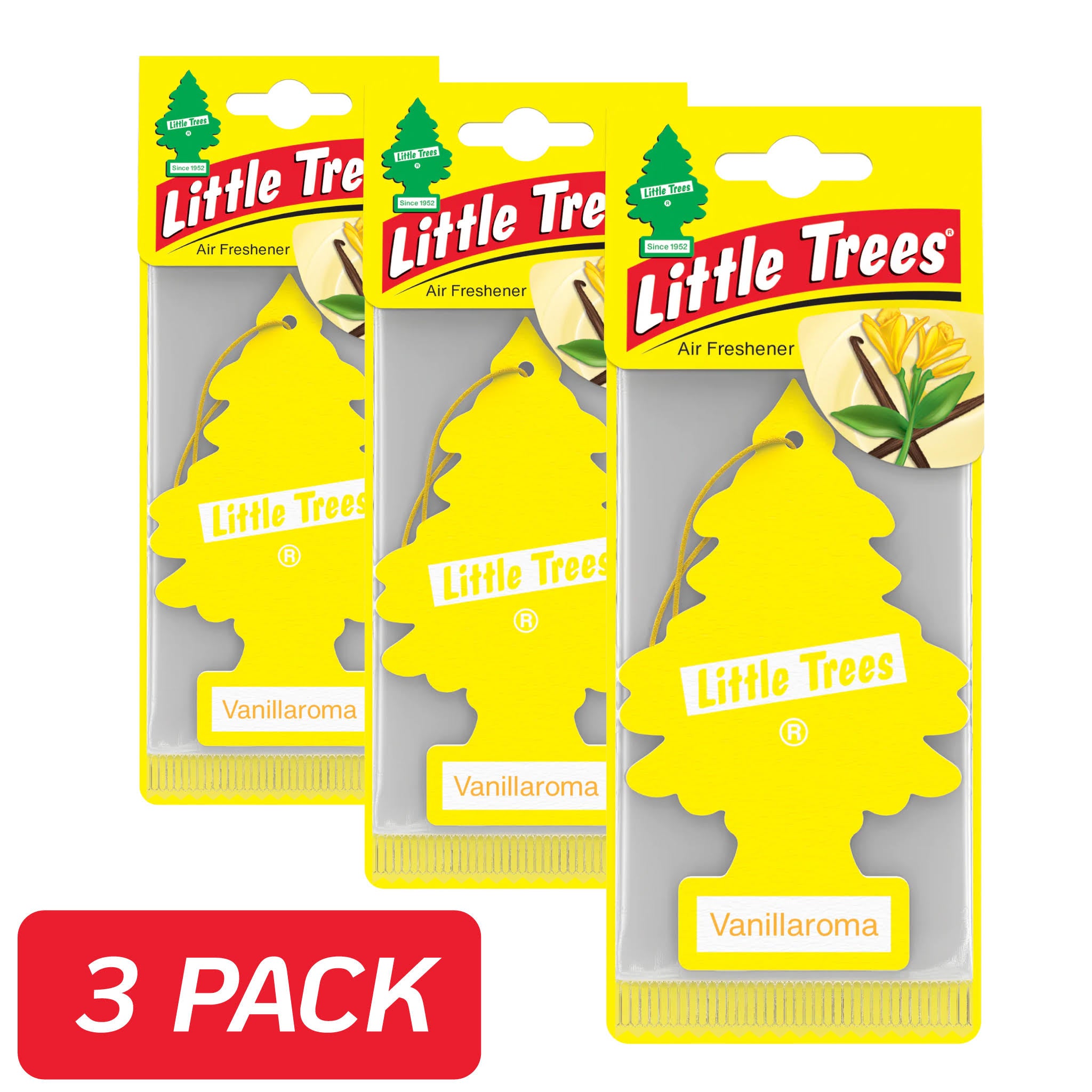 Little Tree Air Freshener 3 Pack - Vanillaroma