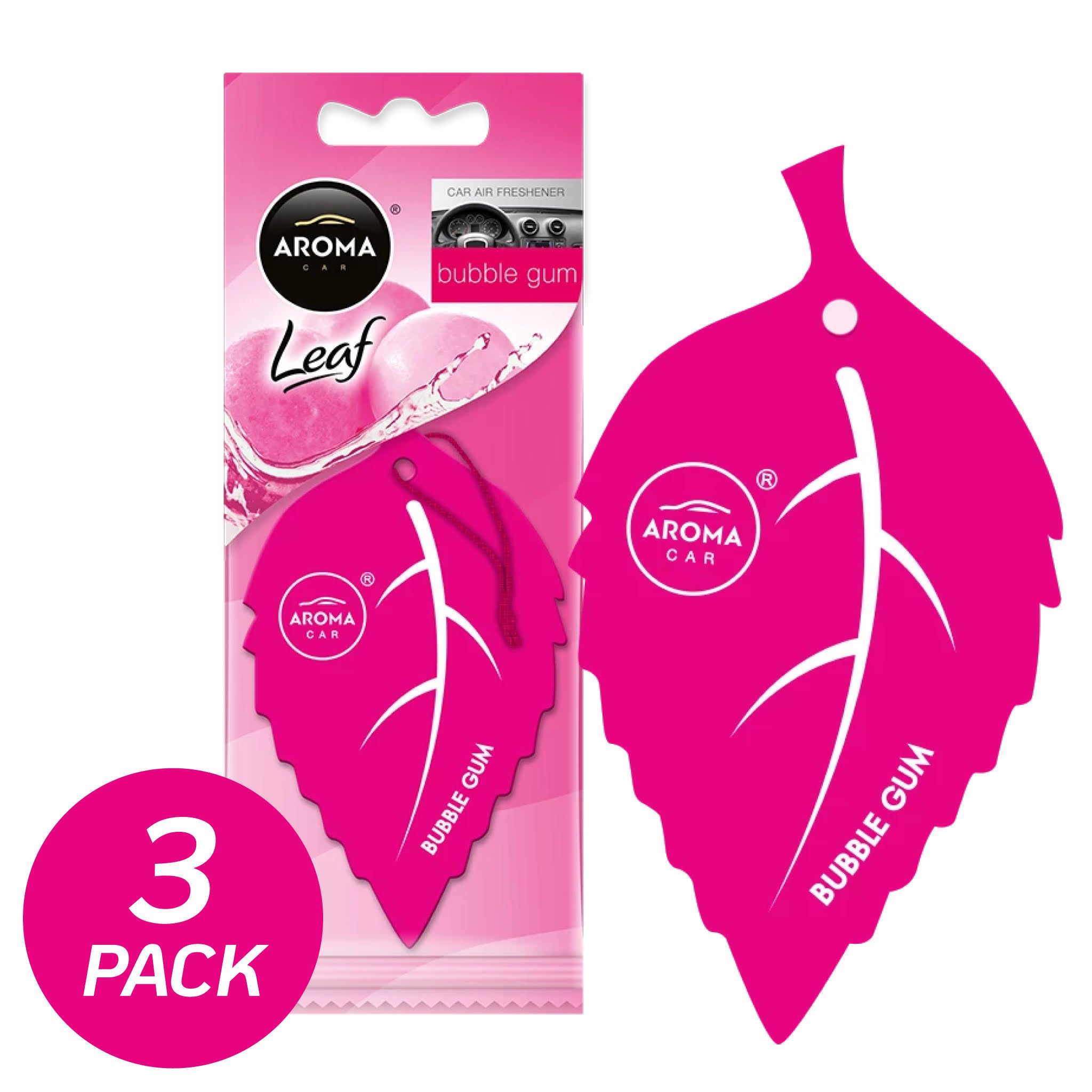 Aroma Leaf Bubble Gum 3-Pack