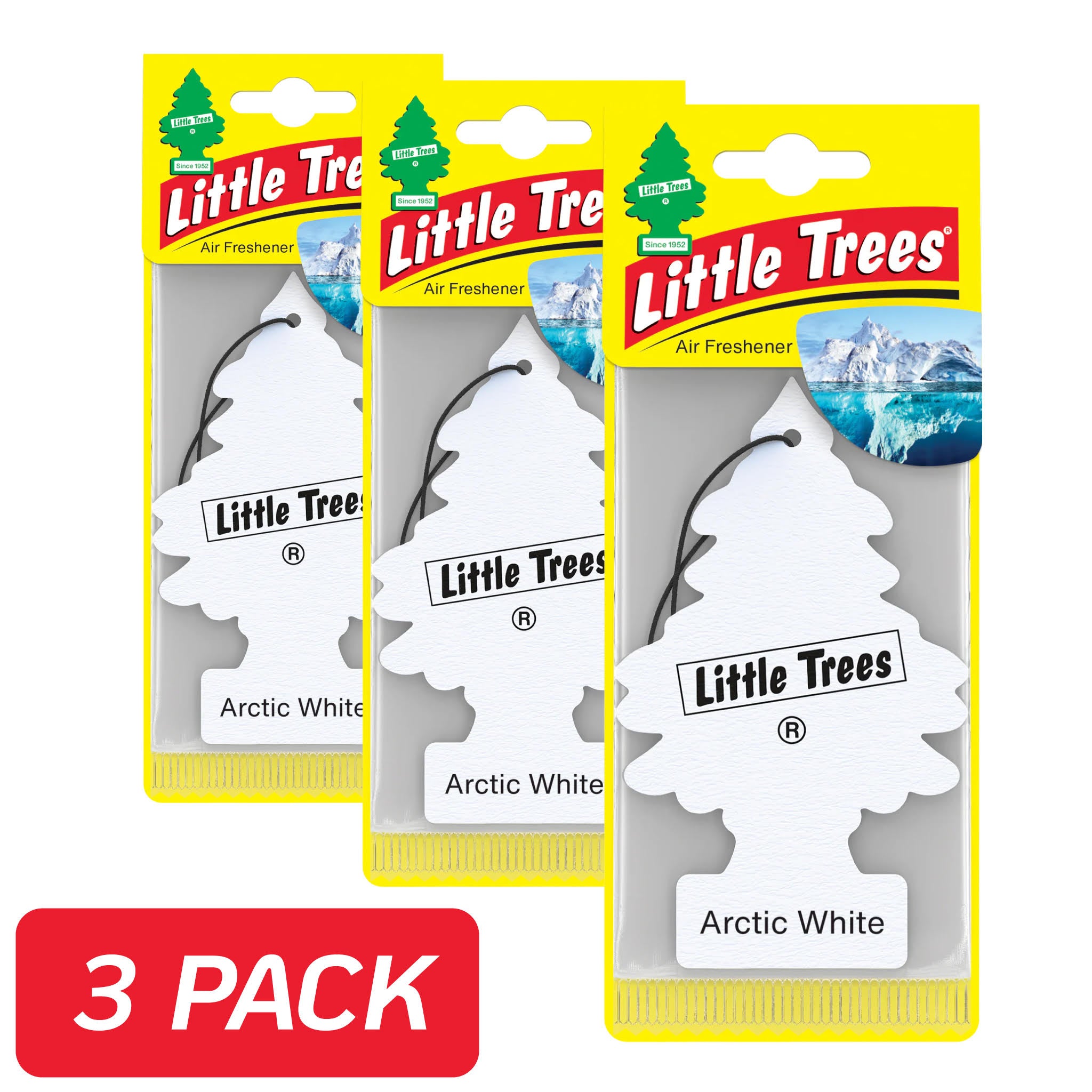 Little Tree Air Freshener 3 Pack - Arctic White