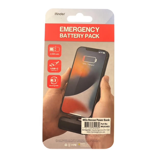 Mila Emergency Battery Pack 2500mAh