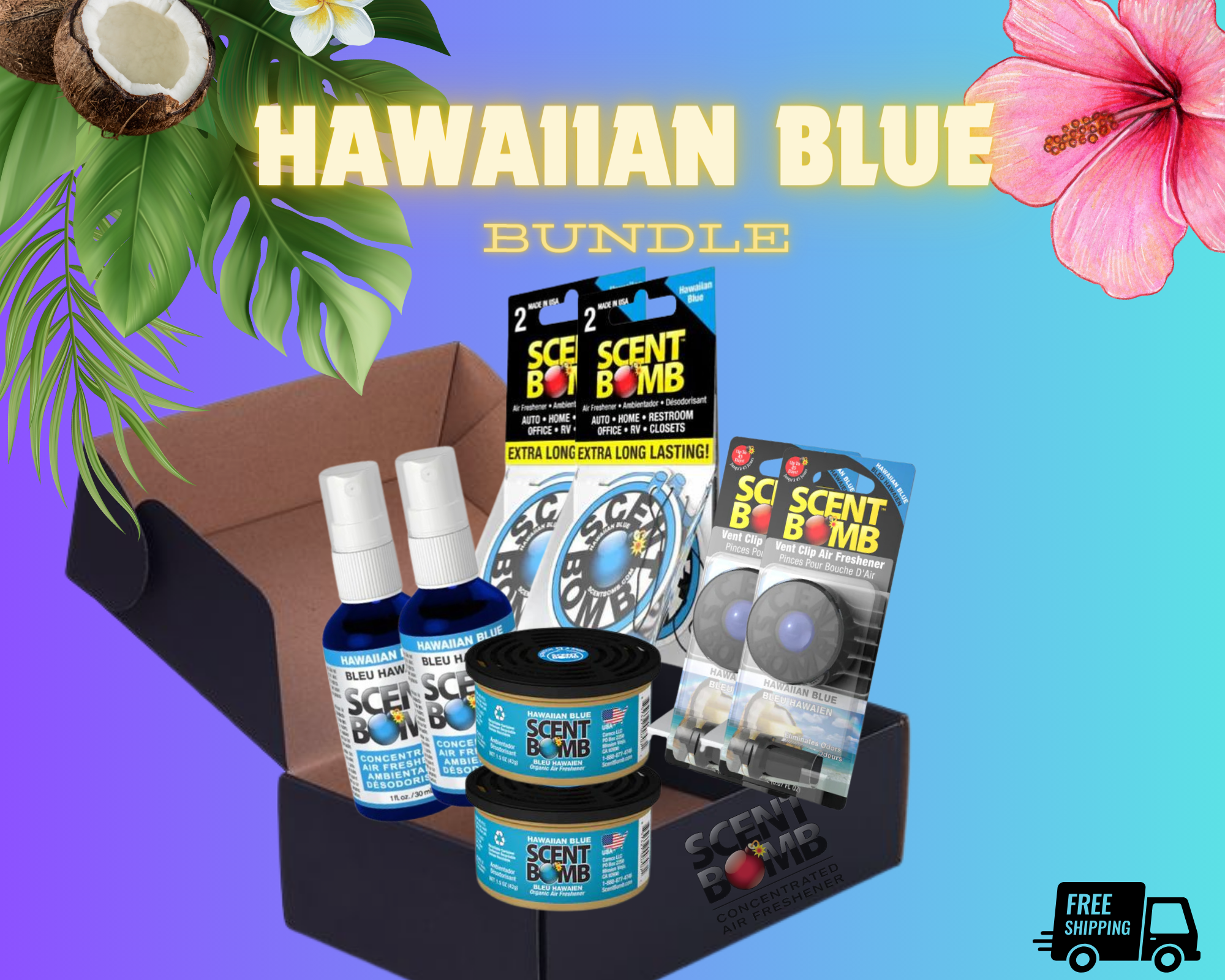 ScentBomb Hawaiian Blue Bundle