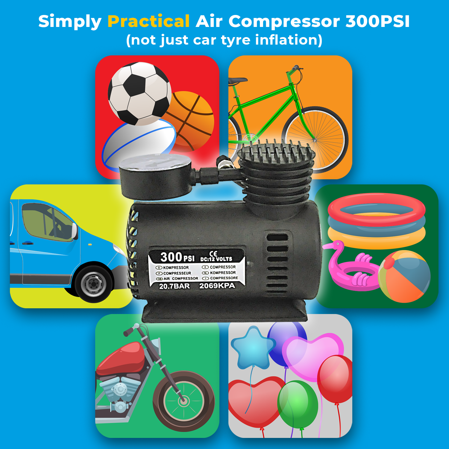 Simply Air Compressor Tyre Inflator