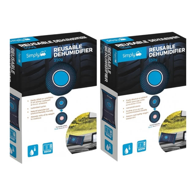 Simply Reusable Dehumidifier 350G - 2 Pack Bundle