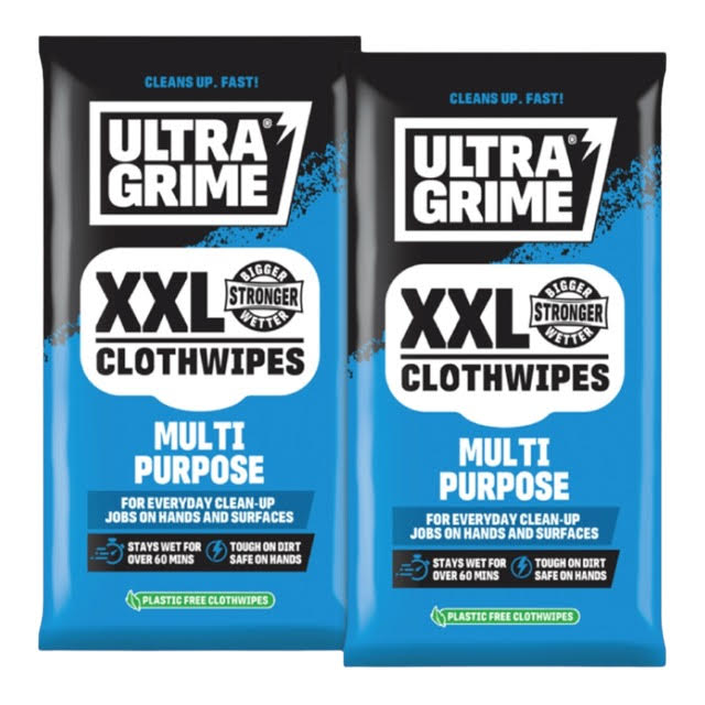 Ultra Grime Multi Purpose Wipes XXL - 2 PACK