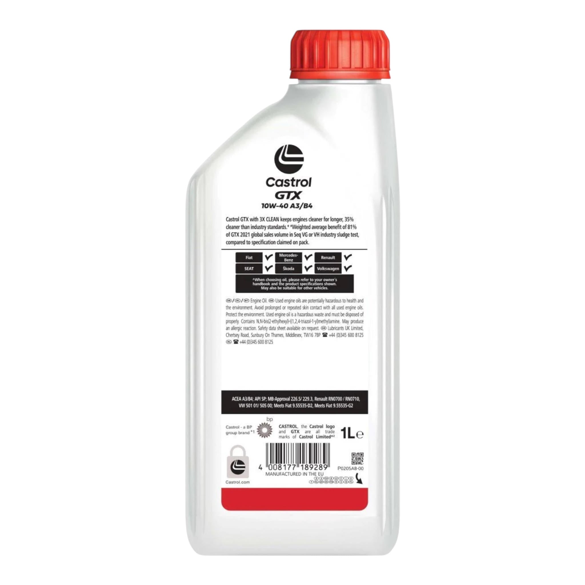 Castrol GTX 10W/40  1Lt.