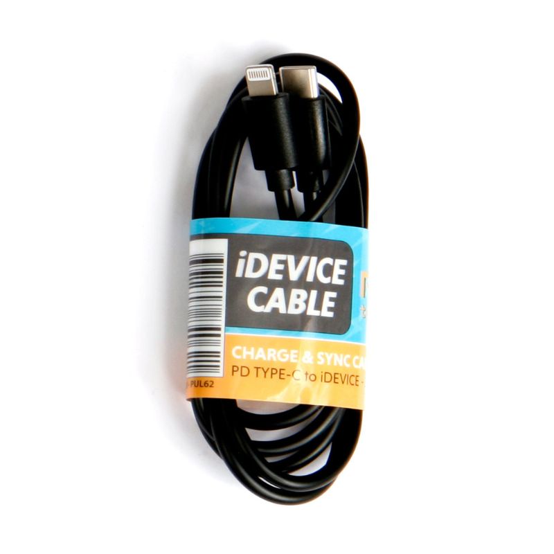 PD i-Device Charging Cable - Black - Just Great Products Ireland