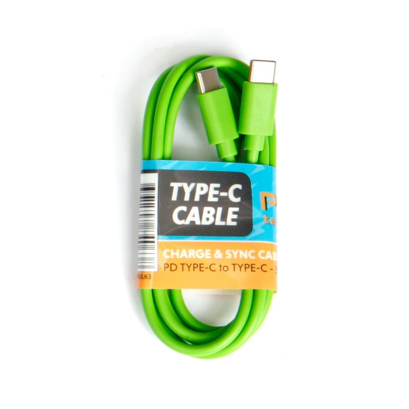 PD Type-C Charging Cable - Green - Just Great Products Ireland