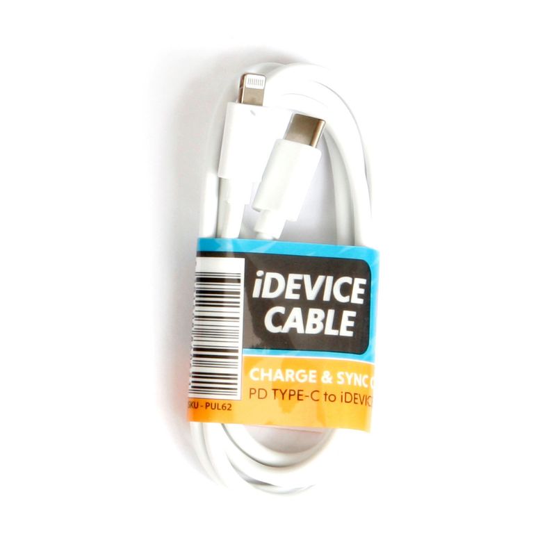 PD i-Device Charging Cable - White - Just Great Products Ireland