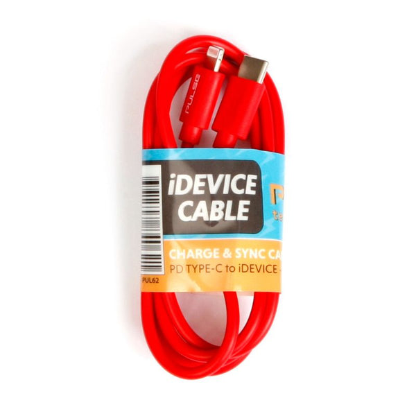 PD i-Device Charging Cable - Red - Just Great Products Ireland