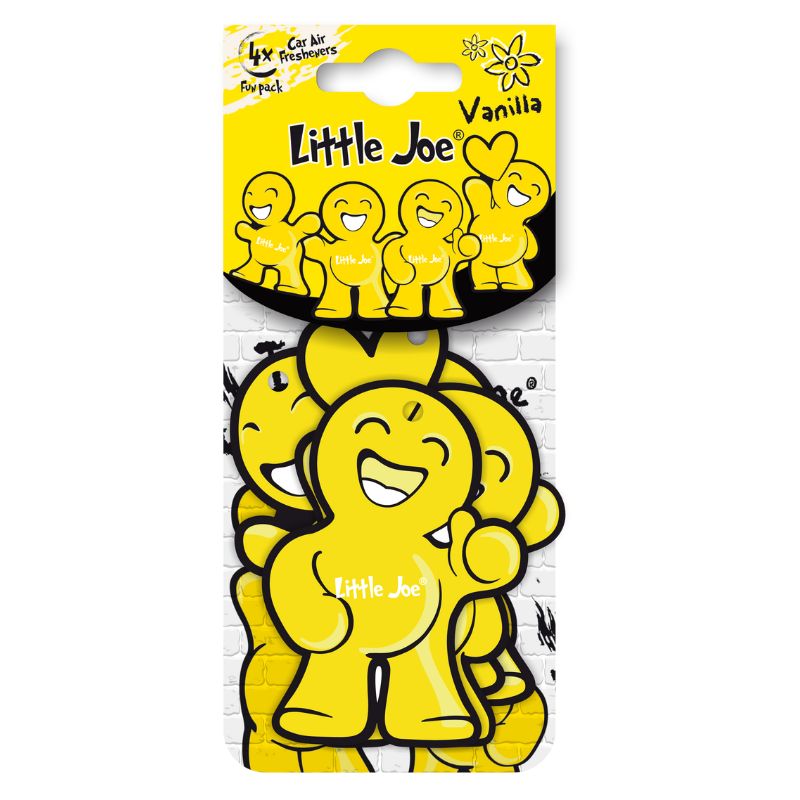 Little Joe Air Freshener - Fun Pack Vanilla - 4 Pack - Just Great Products Ireland