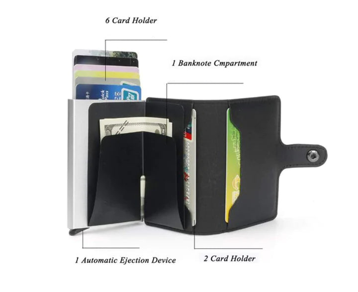 Mila Pop-Up RFID Wallet  - Black - Just Great Products Ireland