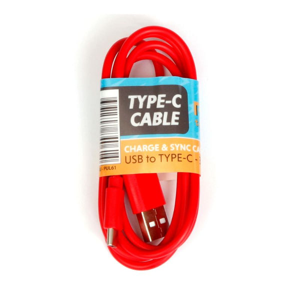 Type-C Charging Cable USB - Red - Just Great Products Ireland