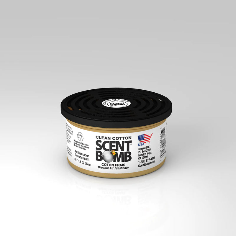 Scent Bomb Organic Can - Clean Cotton - Just Great Products Ireland