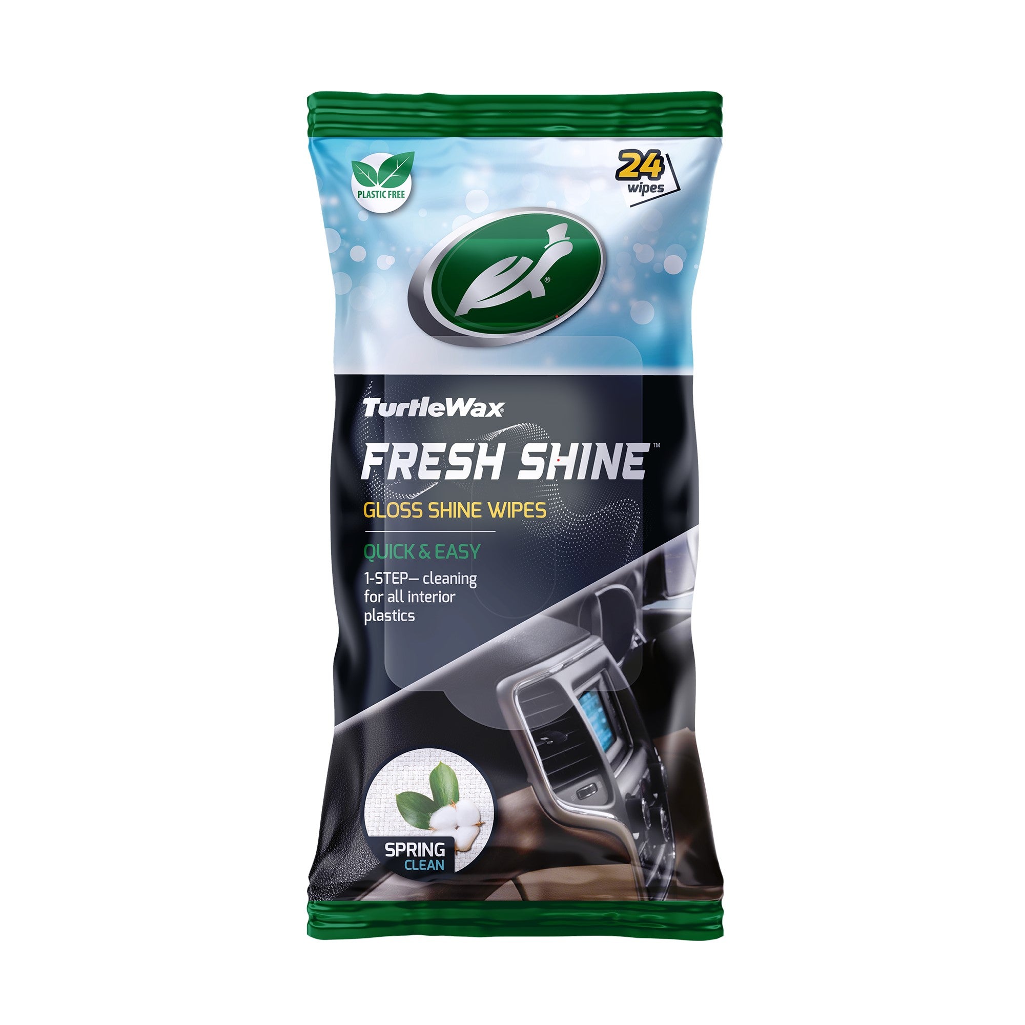 Turtle Wax Fresh Shine Gloss Dash Wipes - Just Great Products Ireland