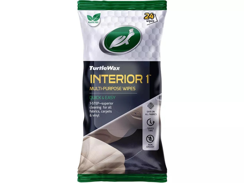 Turtle Wax Interior 1 Multi-Purpose Cleaner Wipes - Just Great Products Ireland