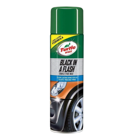 Black in a Flash Trim and Tyre Wax - 500ml - Just Great Products Ireland